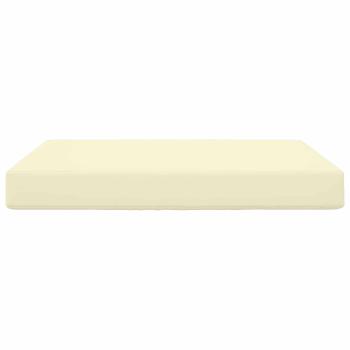 Sofakissen für draußen Polyester Creme 80 x 80 cm