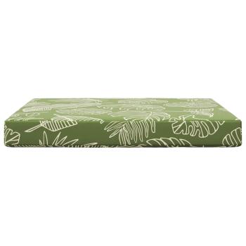 Sofakissen für draußen Polyester Blattdesign 80 x 80 cm