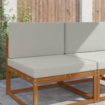 ARDEBO.de - Sofakissen für draußen Polyester Grau 80 x 80 cm
