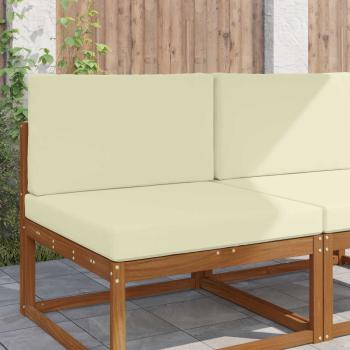 ARDEBO.de - Sofakissen für draußen Polyester Creme 80 x 80 cm