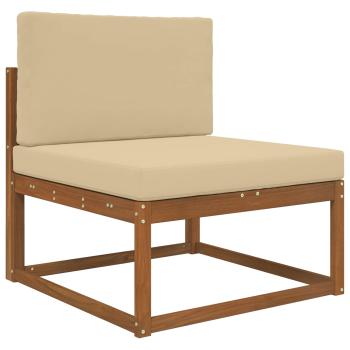 Sofakissen für draußen Polyester Beige 80 x 80 cm