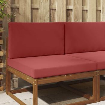 ARDEBO.de - Sofakissen für draußen Polyester Weinrot 80 x 80 cm