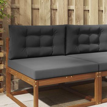 ARDEBO.de - Sofakissen für draußen Polyester Anthrazit 80 x 80 cm