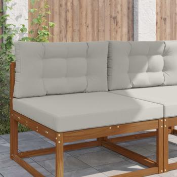 ARDEBO.de - Sofakissen für draußen Polyester Grau 80 x 80 cm