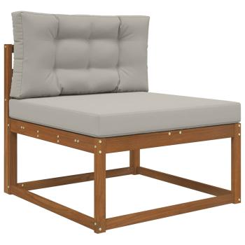Sofakissen für draußen Polyester Grau 80 x 80 cm