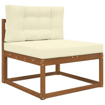Sofakissen für draußen Polyester Creme 80 x 80 cm
