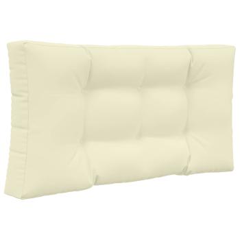 Sofakissen für draußen Polyester Creme 80 x 80 cm