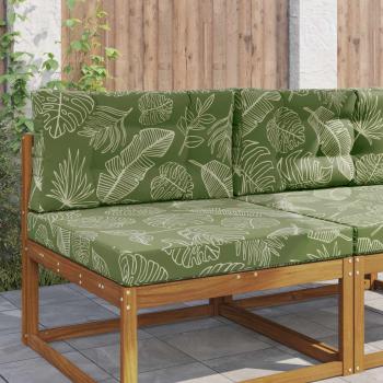 ARDEBO.de - Sofakissen für draußen Polyester Blattdesign 80 x 80 cm