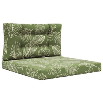 Sofakissen für draußen Polyester Blattdesign 80 x 80 cm
