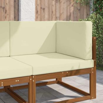 ARDEBO.de - Sofakissen für draußen Polyester Creme 80 x 80 cm