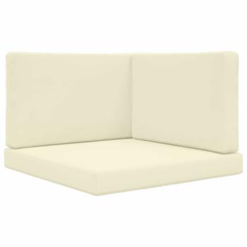 Sofakissen für draußen Polyester Creme 80 x 80 cm