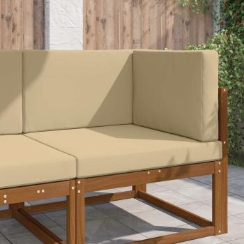 ARDEBO.de - Sofakissen für draußen Polyester Beige 80 x 80 cm