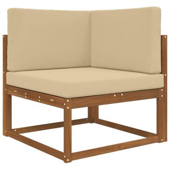 Sofakissen für draußen Polyester Beige 80 x 80 cm