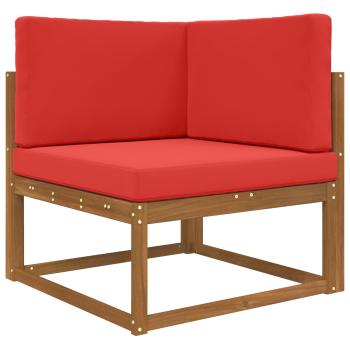 Sofakissen für draußen Polyester Rot 80 x 80 cm
