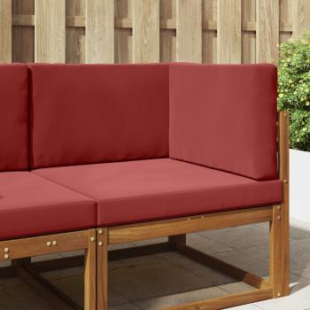 ARDEBO.de - Sofakissen für draußen Polyester Weinrot 80 x 80 cm