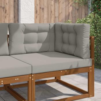 ARDEBO.de - Sofakissen für draußen Polyester Grau 80 x 80 cm