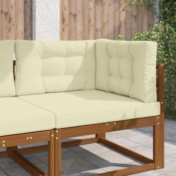 ARDEBO.de - Sofakissen für draußen Polyester Creme 80 x 80 cm