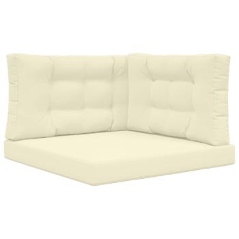 Sofakissen für draußen Polyester Creme 80 x 80 cm
