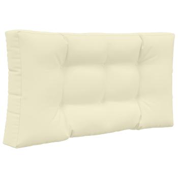 Sofakissen für draußen Polyester Creme 80 x 80 cm