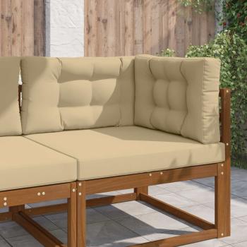 ARDEBO.de - Sofakissen für draußen Polyester Beige 80 x 80 cm