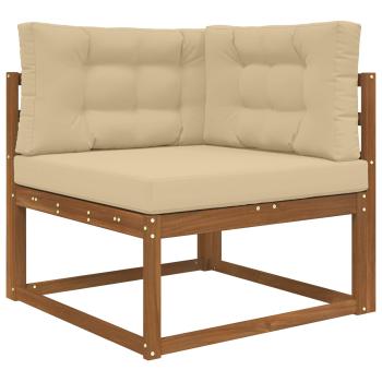 Sofakissen für draußen Polyester Beige 80 x 80 cm
