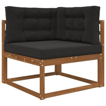 Sofakissen für draußen Polyester Schwarz 80 x 80 cm