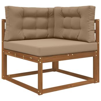 Sofakissen für draußen Polyester Taupe 80 x 80 cm