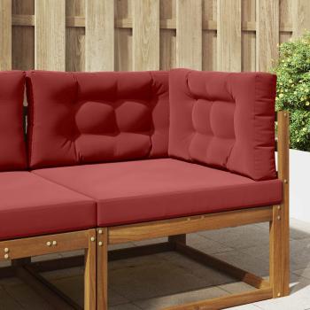 ARDEBO.de - Sofakissen für draußen Polyester Weinrot 80 x 80 cm