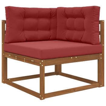 Sofakissen für draußen Polyester Weinrot 80 x 80 cm