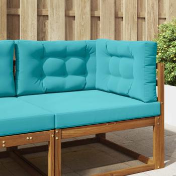 ARDEBO.de - Sofakissen für draußen Polyester Türkis 80 x 80 cm