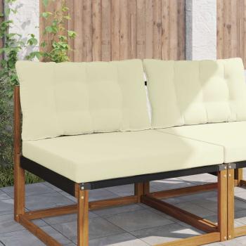 ARDEBO.de - Sofakissen für draußen Polyester Creme 80 x 68,5 cm