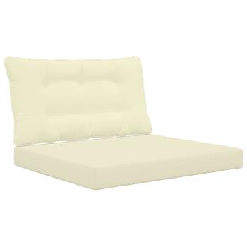 Sofakissen für draußen Polyester Creme 80 x 68,5 cm