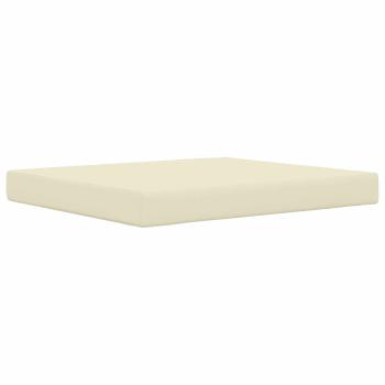Sofakissen für draußen Polyester Creme 80 x 68,5 cm