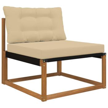 Sofakissen für draußen Polyester Beige 80 x 68,5 cm