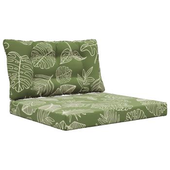 Sofakissen für draußen Polyester Blattdesign 80 x 68,5 cm