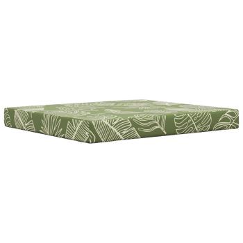 Sofakissen für draußen Polyester Blattdesign 80 x 68,5 cm