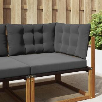 ARDEBO.de - Sofakissen für draußen Polyester Anthrazit 68,5 x 68,5 cm