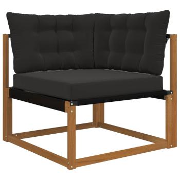 Sofakissen für draußen Polyester Schwarz 68,5 x 68,5 cm