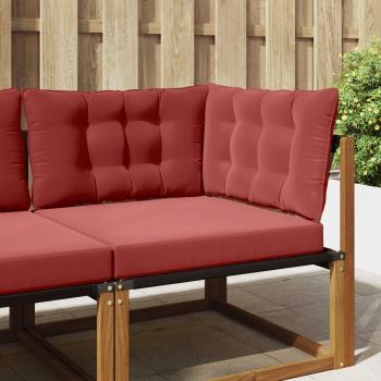 ARDEBO.de - Sofakissen für draußen Polyester Weinrot 68,5 x 68,5 cm