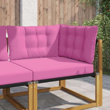 ARDEBO.de - Sofakissen für draußen Polyester Rosa 68,5 x 68,5 cm