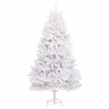 Künstlicher Weihnachtsbaum Weiß 180 cm PVC und Metall