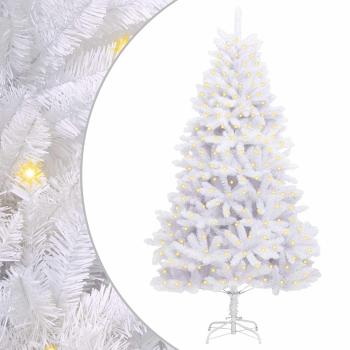 Künstlicher Weihnachtsbaum Weiß 180 cm PVC und Metall