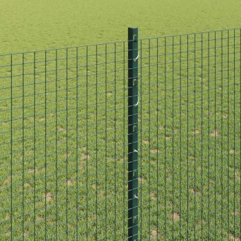 Geschweißter Drahtzaun mit Pfosten 10 x 1,5 m Verzinkter Stahl