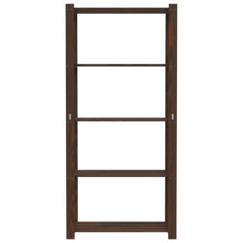 Lagerregal mit 5 Böden Braun 80x38x170 cm Massivholz Kiefer
