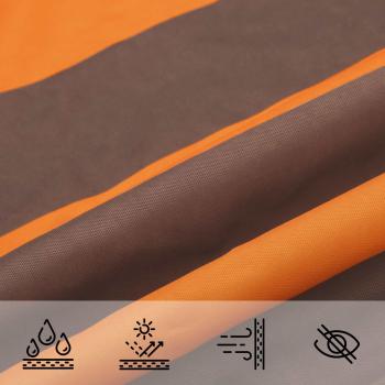 Sonnensegel Orange und Braun 4 x 5 x 6,4 m