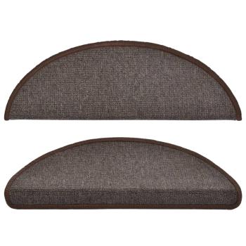 Stufenmatten 10 Stk. 65x24x4 cm Kaffeebraun Halbrund Groß