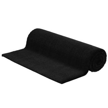 ARDEBO.de - Fußmatte Schwarz 100x300 cm Kokosfaser Getuftet