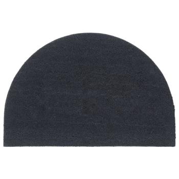 ARDEBO.de - Fußmatte Dunkelgrau Halbrund 60x90 cm Kokosfaser Getuftet
