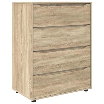 Stauraumschränke 80 x 48 x 105 cm Holzwerkstoff Sonoma-Eiche