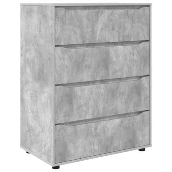 Stauraumschränke 80 x 48 x 105 cm Holzwerkstoff Betongrau